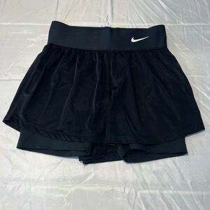 Nike Women's Black Double-Layer Athletic Shorts